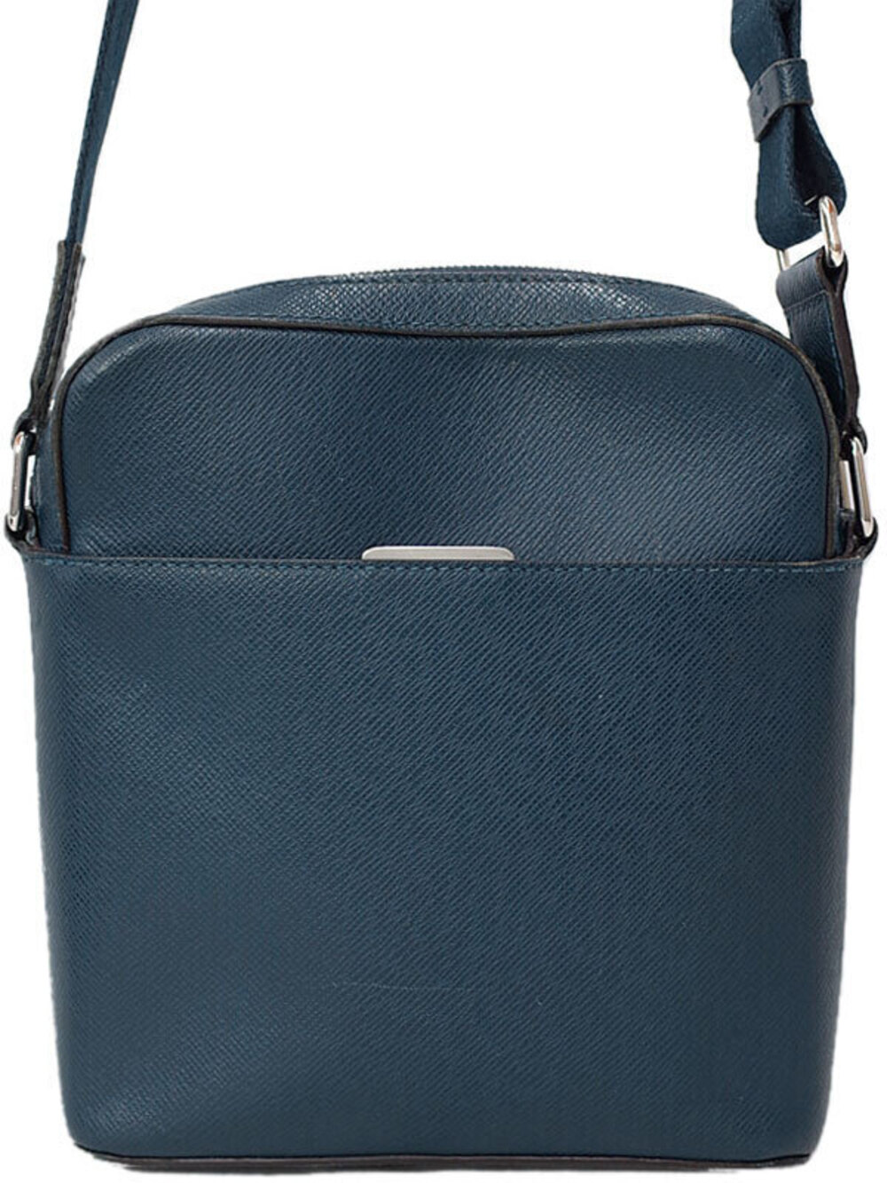 Louis Vuitton Taiga Anton Pochette Shoulder Bag Leather Blue